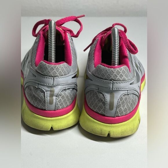 Nike Flex 2013 Run Women's Size 6 Pink/Yellow/Gray Shoe's 580440-015 - Picture 5 of 8